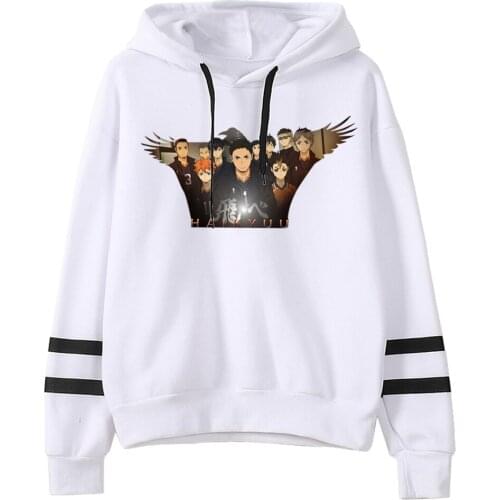 Anime Haikyuu Jackets Clothes Costumes Men Hoodies Sweatshirts Karasuno High School Hat Clothing Tops