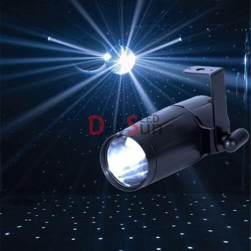 Free Ship 3W LED Pinspot Light Red Green Blue White Beam Spotlight for Mirror Balls Home Party DJ Disco Effect Bar Stage Light