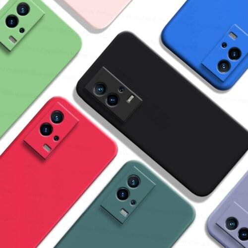 For Vivo iQOO 8 Case For iQOO 8 7 5 3 Pro Z3 Z1X Z1 Cover New Original Liquid Silicone Shockproof Coque For iQOO Neo 5 3 Fundas