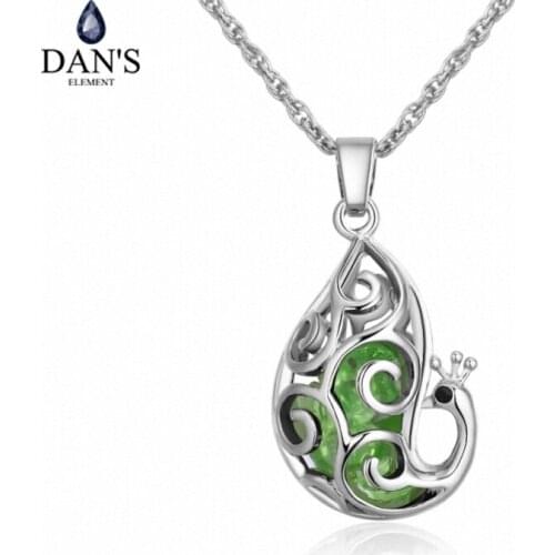 DANS ELEMENT 4 Colors Real Rose Gold Color Austrian Crystals Sweater pendant necklace for women monkey style #133509