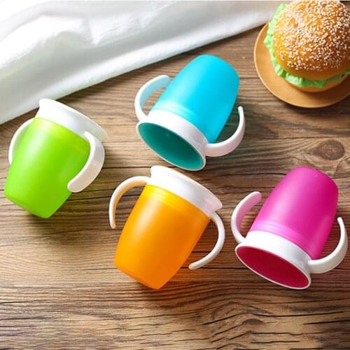 Baby Learning Drinking Cup 240ml 360 Degree Trainer Cup No-Spill Trainer Cup Two Handles For Infant Baby Miracle Trainer Cup #40