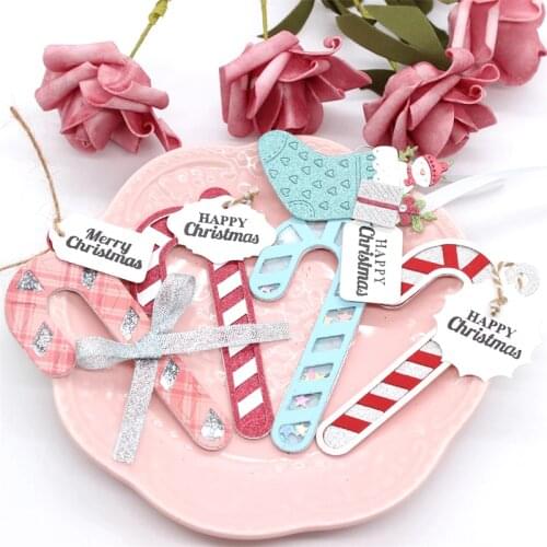KLJUYP Candy Cane Shaker Metal Cutting Dies Scrapbook Paper Craft Decoration dies scrapbooking
