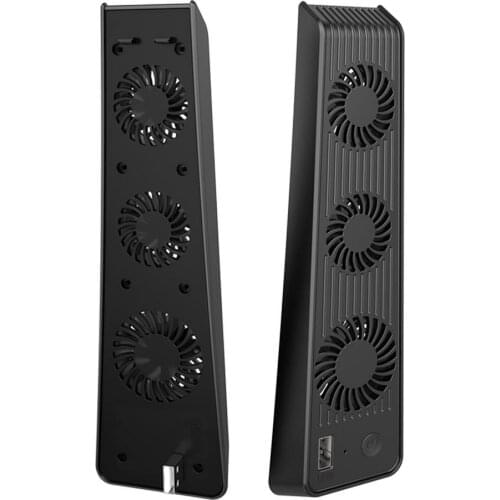 For PS5 Game Console Controllers Cooling Fan 3 Fans Cooler With USB Port Accessory Plug And Play External USB Port Phones Tablet