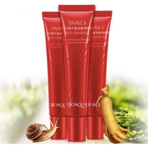 Snail Collagen Eye Cream Contorno De Ojos Anti Cerne Aging Ojeras Rugas Puffiness Eliminacion Olheiras Antiojeras Yeux Crema