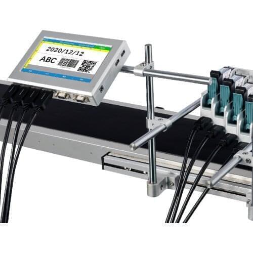 New arrival Product Date/ Numbers/Wire/ Plastic Bag /Bottle/Box/Paper Batch Code Inkjet Printer Machine for Online Work