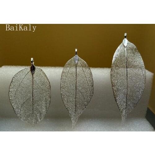 Wholesale Leaf Charms for women earrings necklace Jewelry Making pendants findings leaf charms diy Handmade jewelry accessories