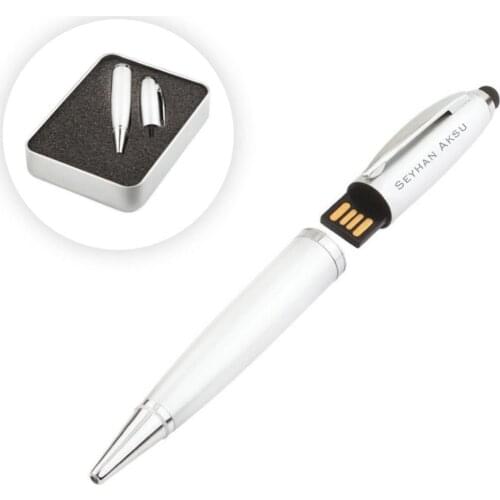 Personalized White 16 GB USB Pen Flash Memory