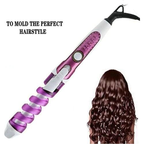 Portable Hair Curler Roller Spiral Curling Iron Salon Electric Beauty S Curling Wand Professional Hair Styler Hair Curler