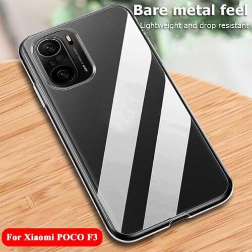 Luxury Transparent Shockproof Silicone Case For Xiaomi Poco F3 Case For Xiaomi Redmi POCO F3 Silicone Back Cover POCO F3 POKO F3