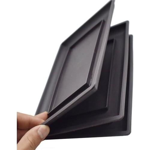 1pc Tray For Imitation Plastic Rectangle Flower Pots Tray Suitable S & M & L Imitation Purple Sand Balcony Flower Pots