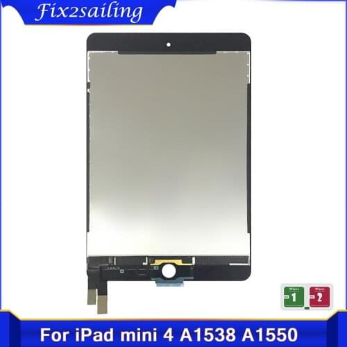 100% Tested NEW LCD For iPad Mini 4 Mini4 A1538 A1550 Display Touch Screen Panel Assembly Replacement Repair Parts Black White
