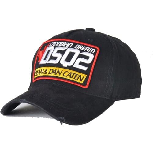 2021 Italy DSQ2 brand Baseball Caps hat black men Baseball Caps cotton unisex Adjustable Baseball Caps letter blue cap D186