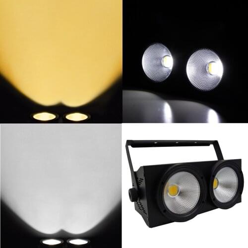 2x100W Led COB Par light 200W Led warm color audience shading light white cool white Led Strobe wash disco dj light