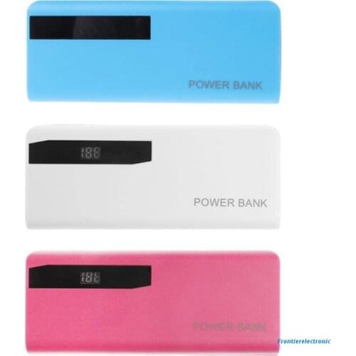 5x 18650 Battery Charger LCD Display DIY Power Bank Case Flashlight External Box