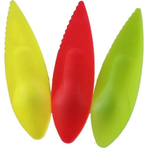 6Pcs/set Plastic Kiwi Spoon 11.5*3cm 2 In 1 Kiwi Dig Spoon Scoop Candy Color Fruit Knife Slicer Peeler Cutter