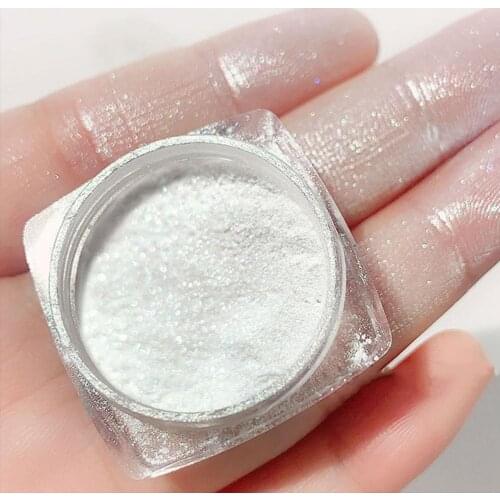 2g Wholesale Nail Art Powder Ice Penetration Bright Pearl Shiny Nail Glitter Powder Manicure Salon Art Decoration Glitter