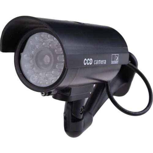 Outdoor Fake Dummy Camera Surveillance Outdoor Indoor Security CCTV CCD Camera Flashing Red LED Night CAM LED Light