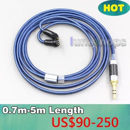 2.5mm 4.4mm XLR 3.5mm High Definition 99% Pure Silver Earphone Cable For Sony MDR-EX1000 MDR-EX600 MDR-EX800 MDR-7550 LN006808