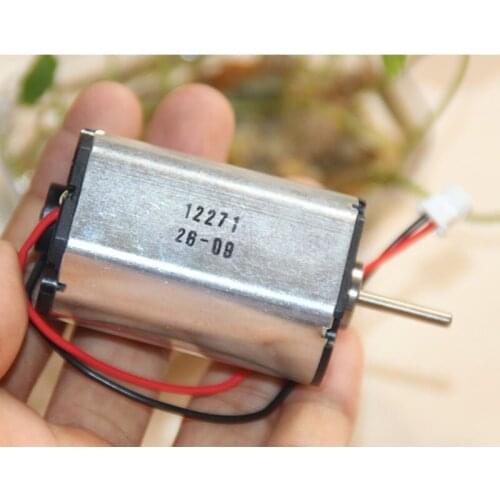 DC 12V Carbon Brush Motor CF087FSAL 8-pole Rotor Front Ball Bearing High Torque Micro Motor for Instruments 3713rpm