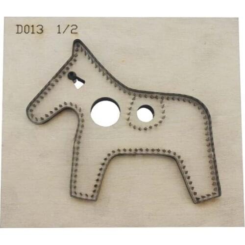 Leather Handmade Pony Knife Mold Pendant Leather Wallet Laser Knife Mold Horse Saddle Backpack Pendant Decoration Craft Dies