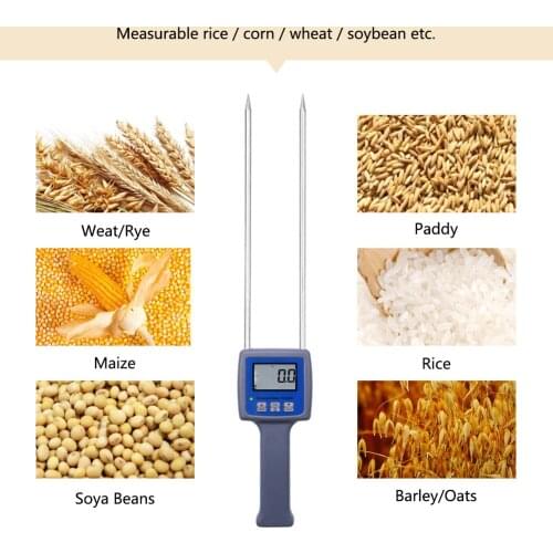 Hot New Brand TK100G Grain Moisture Meter Wheat Maize Soya Beans Paddy Rice Barley Moisture Tester