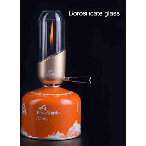 Small Orange Light Gas Lantern Outdoor Propane Fuel Gas Lamp For Camping Hiking
