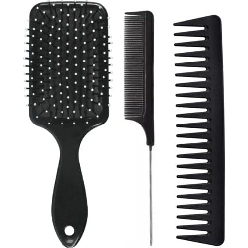 3PCS/Set Professional Hair Stylists Styling Comb Set Massage Anti-static Hairdressing Tool Reduce Hair Loss Barber Accessories