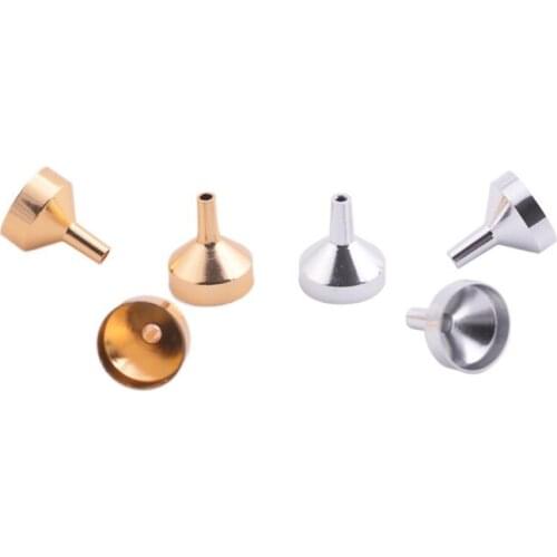 New Metal Small Aluminum Mini Funnel for Perfume Transfer Diffuser Bottle Mini Liquid Oil Filling lin4049