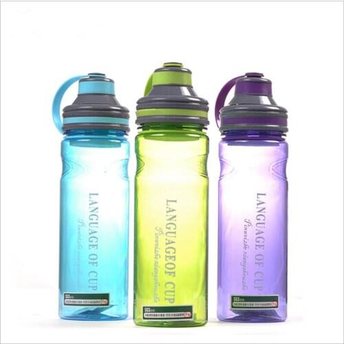 800ML Space Plastic Water Bottle with Rope Tea Infuser My Outdoor Camping Sport Large Capacity Bottles Drinkwater