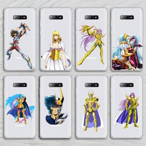 Amine Japan Saint Seiya Phone Cases Transparent for Samsung A71 S9 10 20 HUAWEI p30 40 honor 10i 8x xiaomi note 8 Pro 10t 11