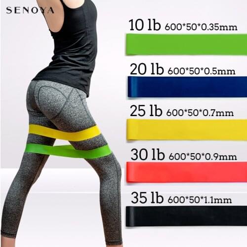 Yoga Resistance Rubber Bands 5 Colors Fitness Elastic Belt Latex Gym Strength Training Yoga Ring Shape Bands