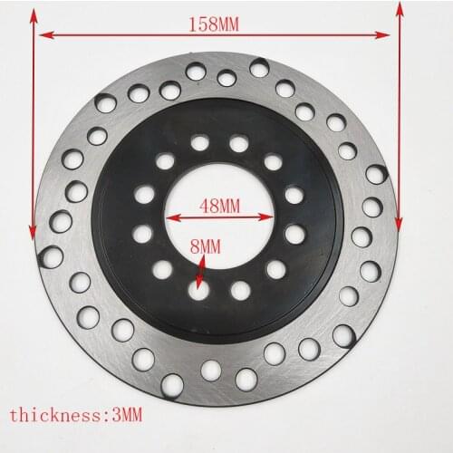 160mm Rear Brake Disc Disk Rotor For Quad ATV Buggy Go Kart TAOTAO 4 Wheeler