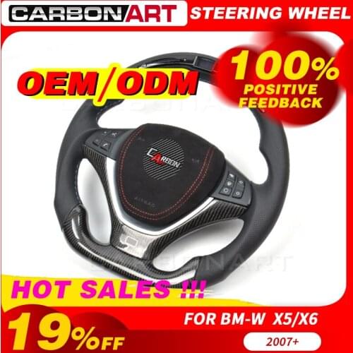 LED racing steering wheel for bm X5 X6 F15 F16 E70 E71 screen meter LED display and carbon fiber trim X5 F15 X6 F16 auto parts