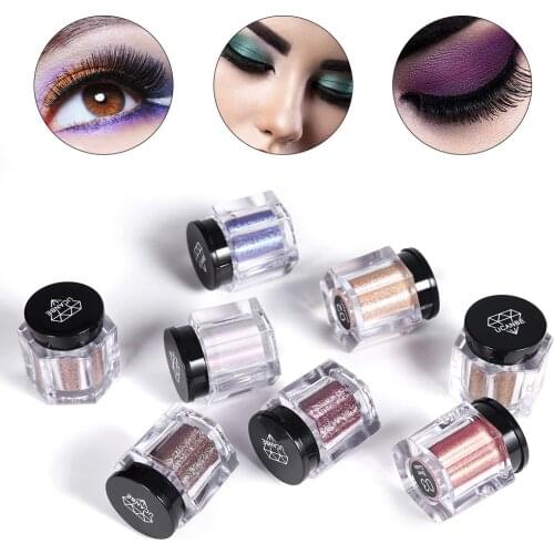 UCANBE Crystal Luster Glitter Eyeshadow Powder Pigment Metallic Shiny Eye Cosmetics Single Eye Shadow Makeup