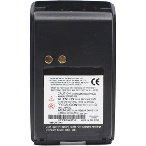 1500Mah Ni-Mh Pmnn4071 Battery For Motorola One Bpr40 Portable Radio A8 Mp300