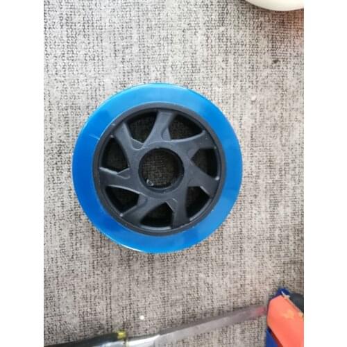 2pcs 4-inch PU front wheels for flatbed truck silent wear-resistant wheels