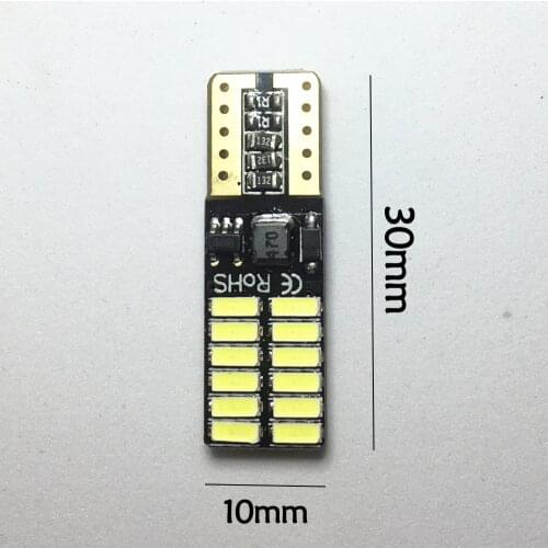 200Pcs T10 Canbus LED W5W 4014 24SMD Auto Clearance Lamp Cars From Light Emitting Diodes Independent Bulb Excelente producto 12V