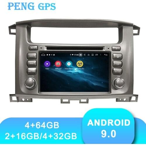 Tesla Car Radio For Toyota Lander Cruiser Lc100 1997-2007 GPS Navigation Recorder Headunit Multimedia Player Android 9 DSP 4+64G