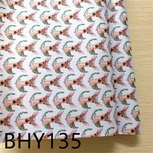 Free shipping 7.6*12inch cartoon print synthetic leather fabric for DIY accessories BHY135