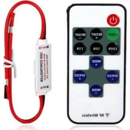 1pcs 12V RF Wireless Remote Switch Control lerIn-line Led Dimmer 10-level Dimmer For Mini LED Strip Light Voltage Regulator