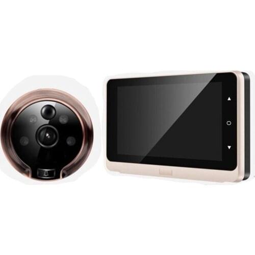 RISE-5 Inches 720P Doorbell Viewer Digital Door Peephole Viewer Camera Door Eye Video Record Wide Angle 160