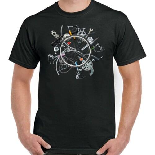 Cycling Bicycle Parts Cyclists T-Shirt MTB BMX Racer Road Bike Summer Cotton Short Sleeve O-Neck Mens T Shirt New S-3XL