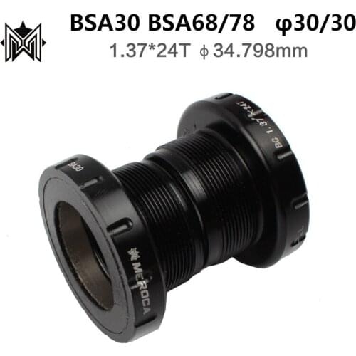MEROCA Mountain Bike BB68 Threaded Bottom Bracket 68mm/35mm BB30/PF30/BB386 Crank Chainwheel Bottom Brackets Sprocket Wheel Axis