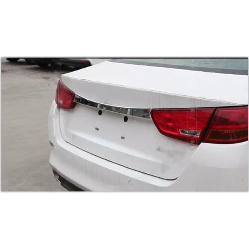 For Kia K5 Optima 2014 2015 High Quality ABS Chrome Rear Trunk Lid Trim Bright Strip
