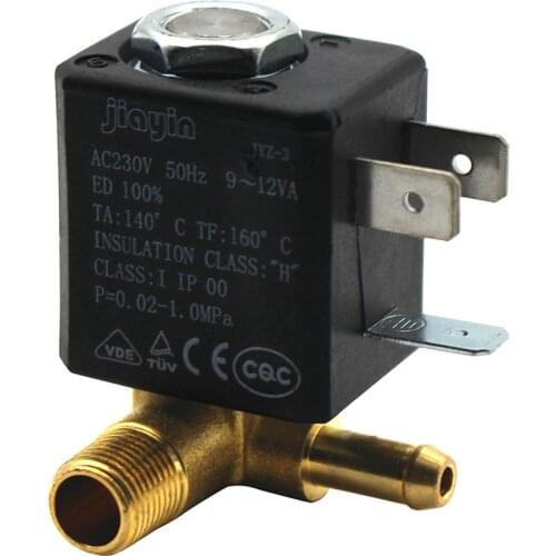 JYZ-3 Normally Closed N/C AC 230V G1/8' Brass Iron Steam Water 2 Position 2 Way Solenoid Valve
