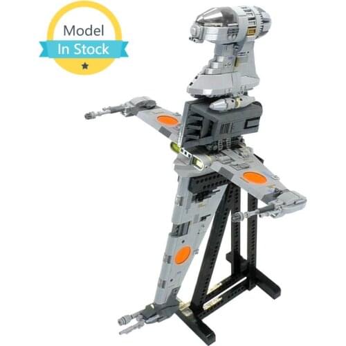 MOC Universe Space Astronaut Station Warehouse Bricks Set B-wing Mobile Building Block with Mens Collection Childrens Toys