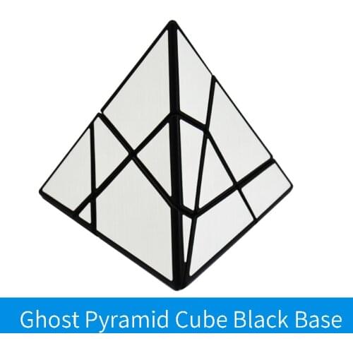 Lefun 3x3x3 Ghost Pyramid Cube Puzzle Black Blue Base Jinzita Magic Cube PVC Sticker Speed Cube Educational Toys Ghost 3x3