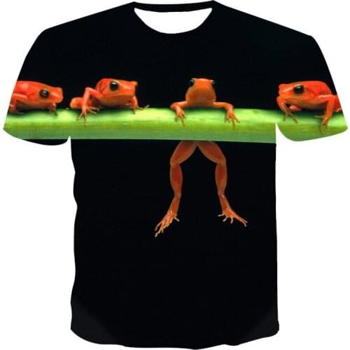 2021 New Summer 3D Animal and Plant T-shirt, Anime Fashion T-shirt for Boys and Girls