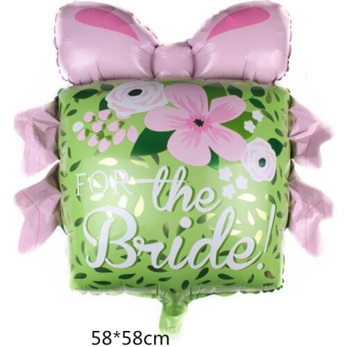 Knot Wedding Box Gift Bowknot Flower Birthday Party Cartoon Aluminum Film Balloon Childrens Toy Party Balloon