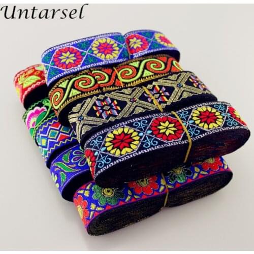 High Quality 3D Flower Webbing Belt 30MM Dainty Laciness Scarf Trim Fashion DIY Ethnic Ornament Costume Curtain Accessories